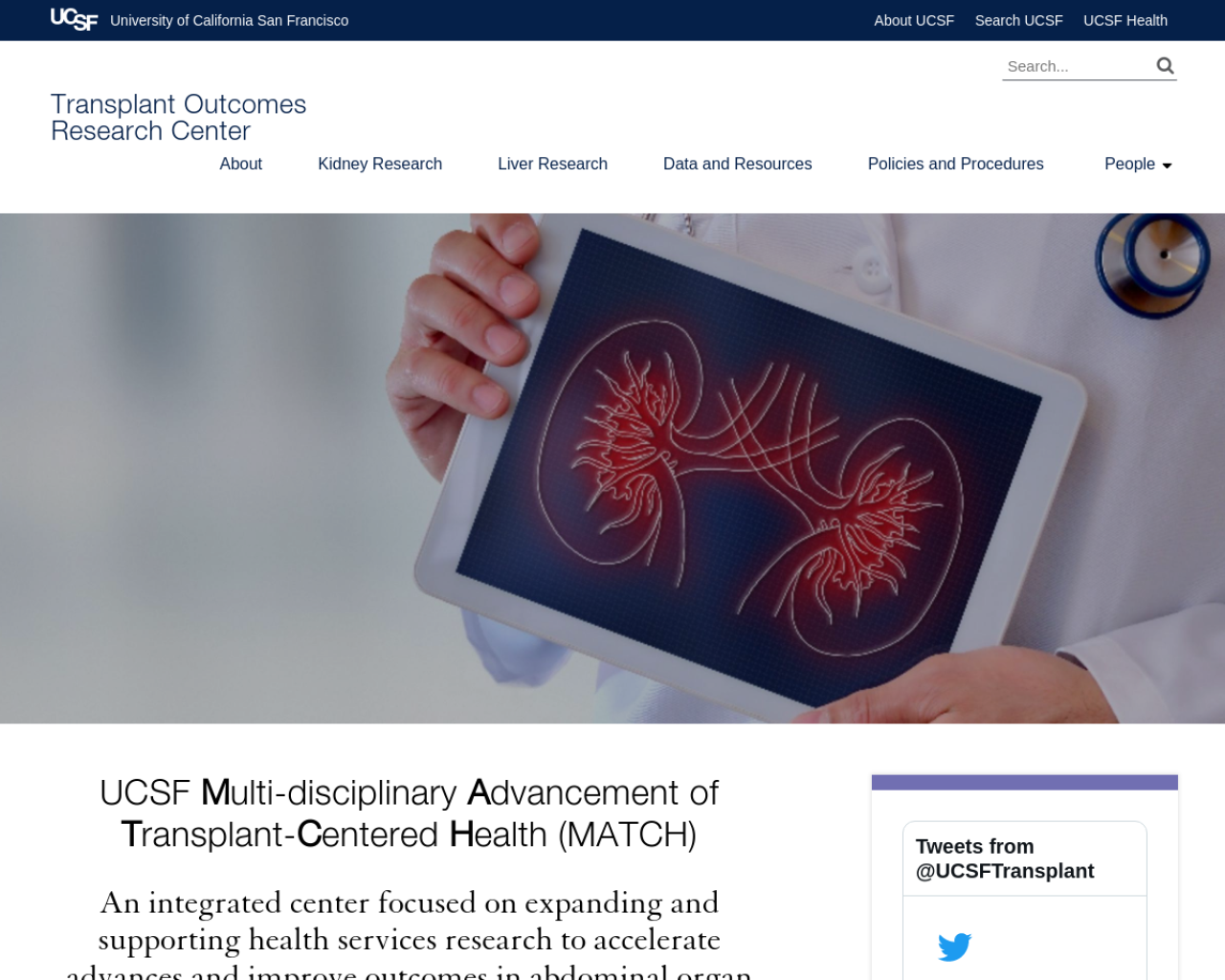 Transplant Research Center UCSF Websites