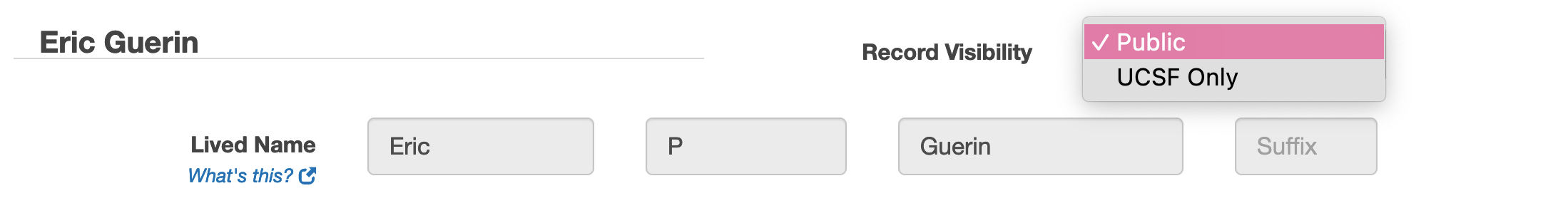 Option for Public setting